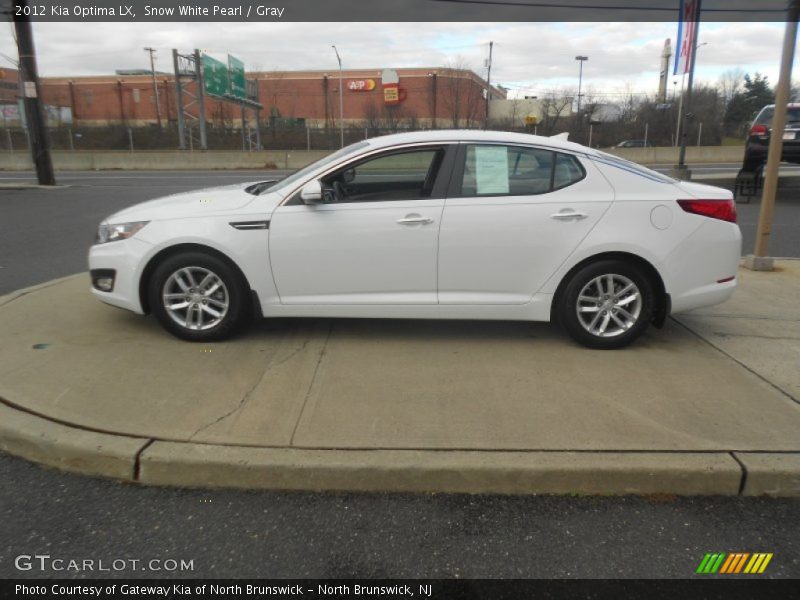 Snow White Pearl / Gray 2012 Kia Optima LX