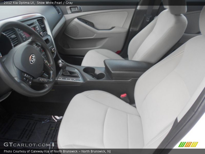 Snow White Pearl / Gray 2012 Kia Optima LX