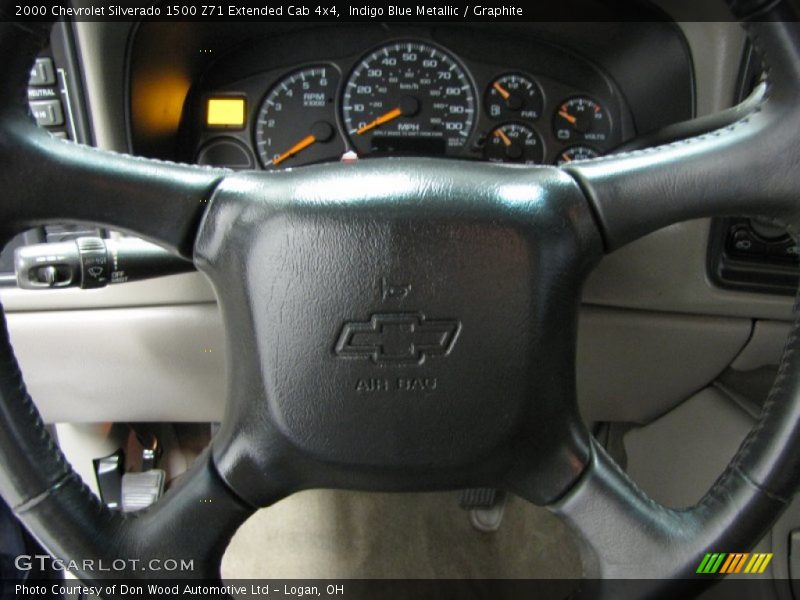 Indigo Blue Metallic / Graphite 2000 Chevrolet Silverado 1500 Z71 Extended Cab 4x4