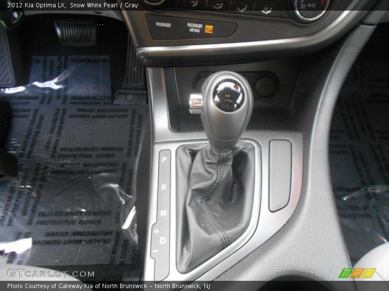 Snow White Pearl / Gray 2012 Kia Optima LX
