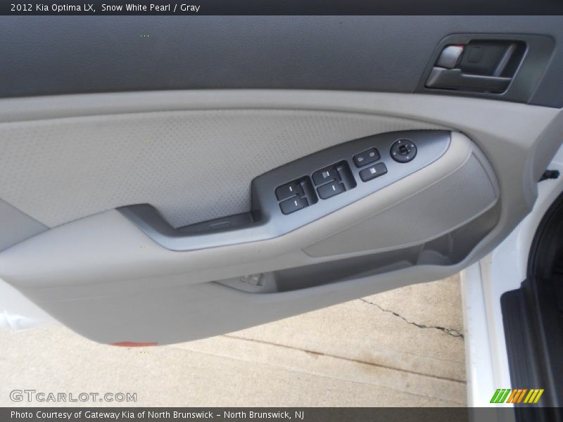 Snow White Pearl / Gray 2012 Kia Optima LX