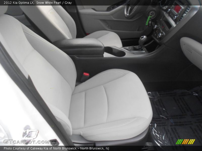 Snow White Pearl / Gray 2012 Kia Optima LX