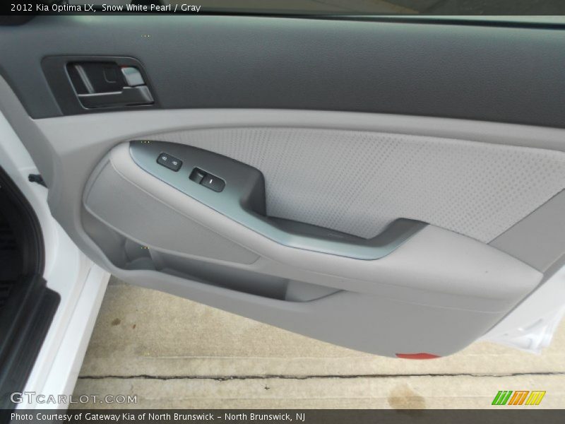Snow White Pearl / Gray 2012 Kia Optima LX