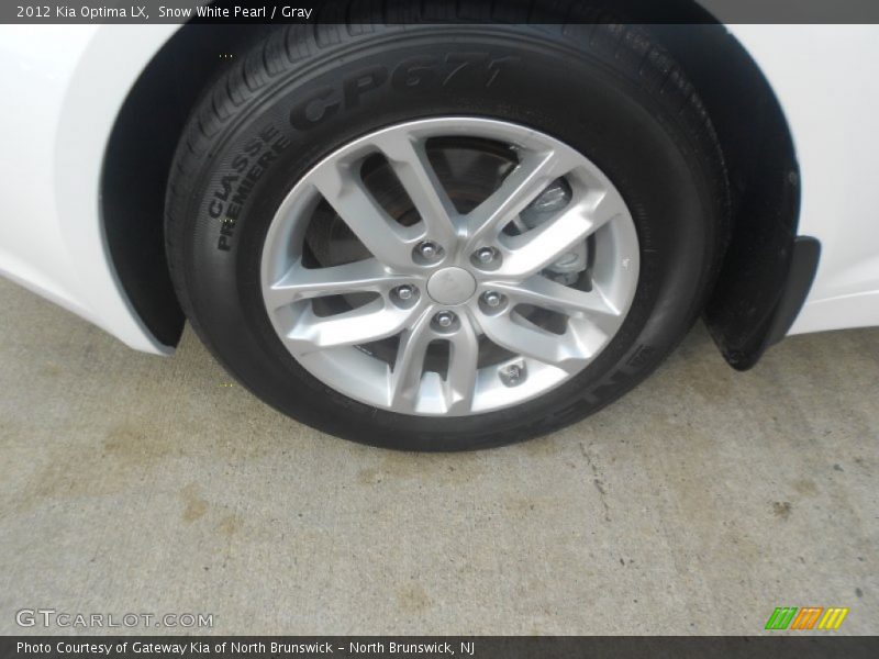 Snow White Pearl / Gray 2012 Kia Optima LX