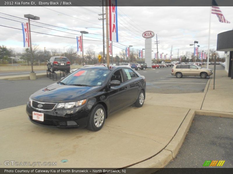 Ebony Black / Black 2012 Kia Forte EX