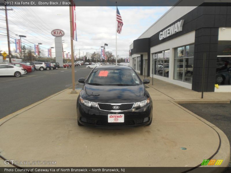 Ebony Black / Black 2012 Kia Forte EX