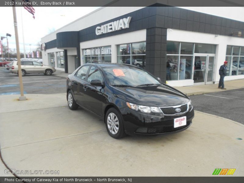 Ebony Black / Black 2012 Kia Forte EX