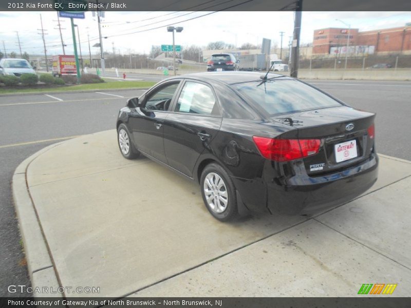 Ebony Black / Black 2012 Kia Forte EX