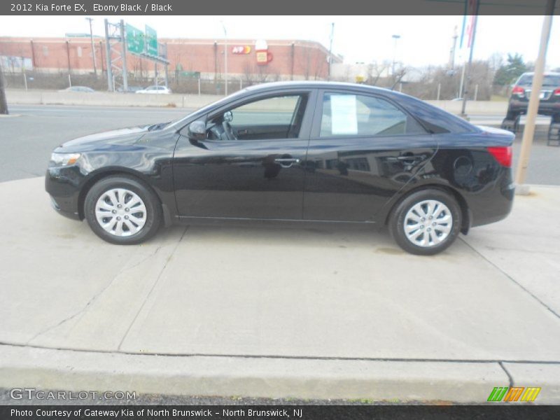 Ebony Black / Black 2012 Kia Forte EX
