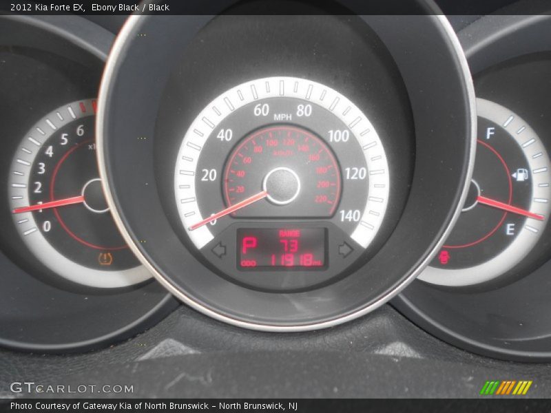 Ebony Black / Black 2012 Kia Forte EX