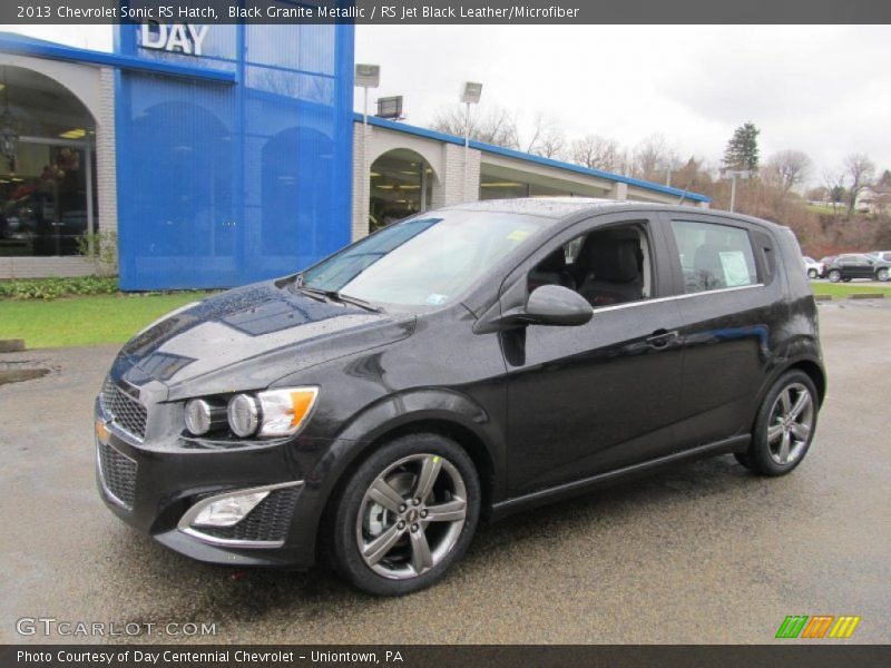 Black Granite Metallic / RS Jet Black Leather/Microfiber 2013 Chevrolet Sonic RS Hatch
