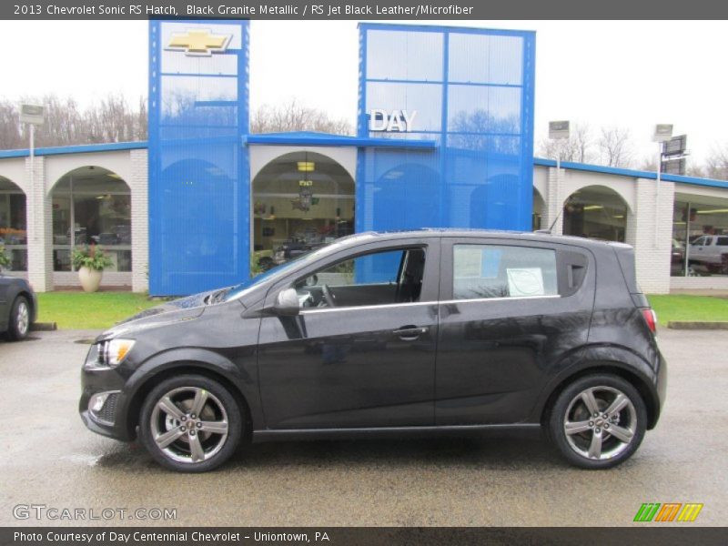 Black Granite Metallic / RS Jet Black Leather/Microfiber 2013 Chevrolet Sonic RS Hatch