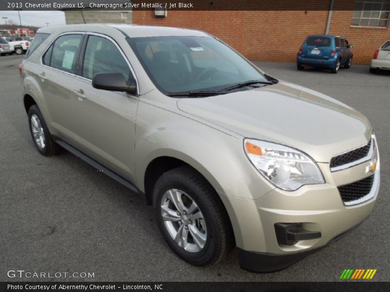 Champagne Silver Metallic / Jet Black 2013 Chevrolet Equinox LS