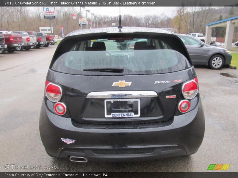 Black Granite Metallic / RS Jet Black Leather/Microfiber 2013 Chevrolet Sonic RS Hatch