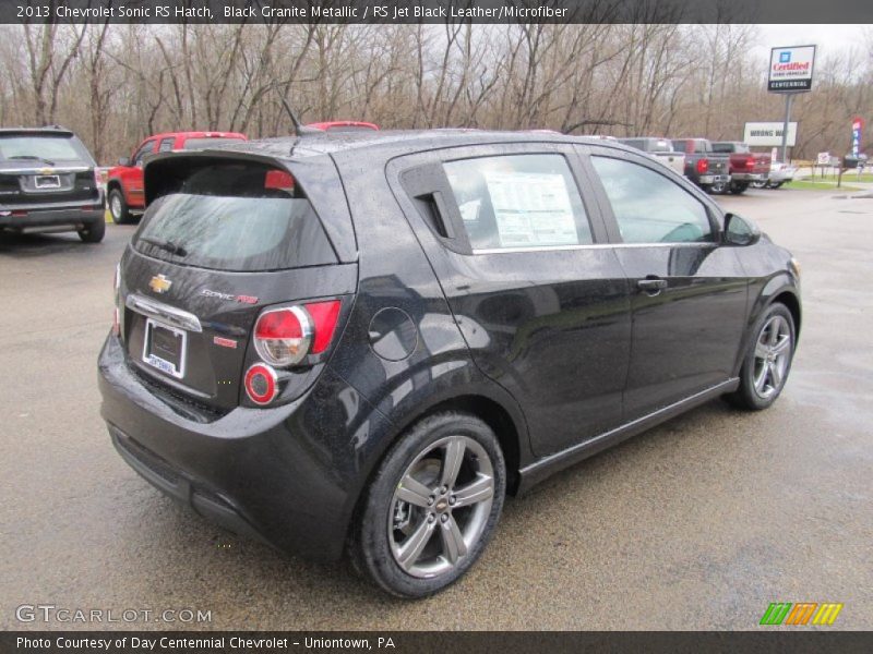 Black Granite Metallic / RS Jet Black Leather/Microfiber 2013 Chevrolet Sonic RS Hatch