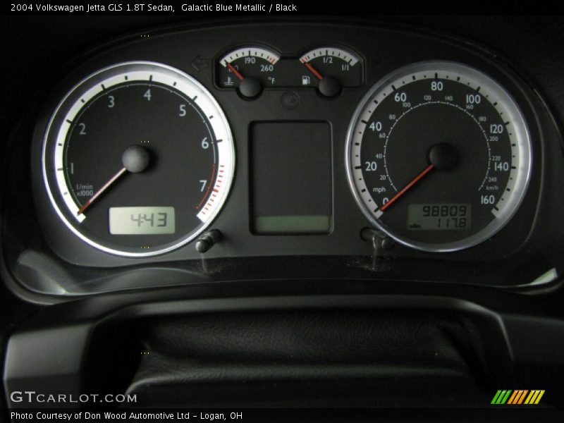 Galactic Blue Metallic / Black 2004 Volkswagen Jetta GLS 1.8T Sedan
