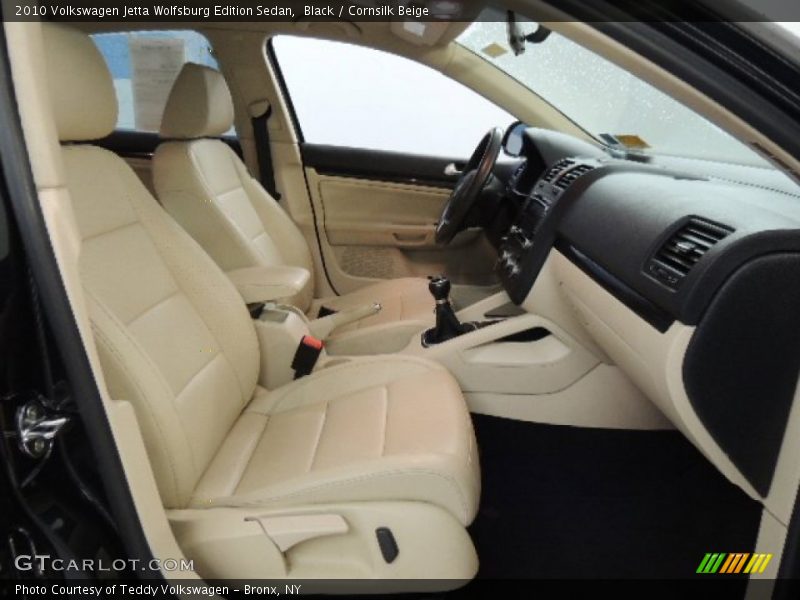 Black / Cornsilk Beige 2010 Volkswagen Jetta Wolfsburg Edition Sedan