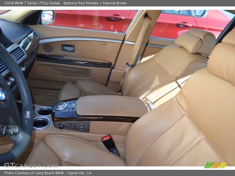 Barbera Red Metallic / Natural Brown 2008 BMW 7 Series 750Li Sedan