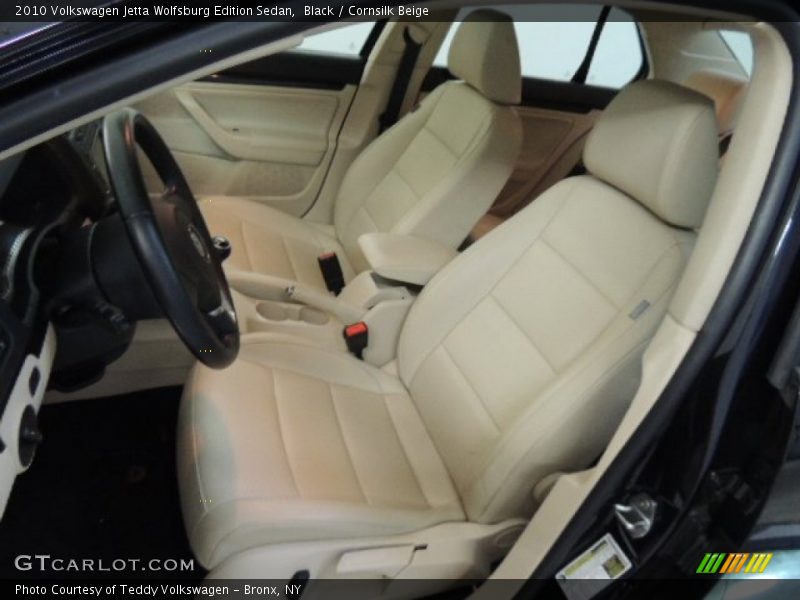 Black / Cornsilk Beige 2010 Volkswagen Jetta Wolfsburg Edition Sedan