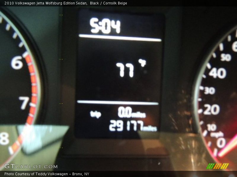 Black / Cornsilk Beige 2010 Volkswagen Jetta Wolfsburg Edition Sedan