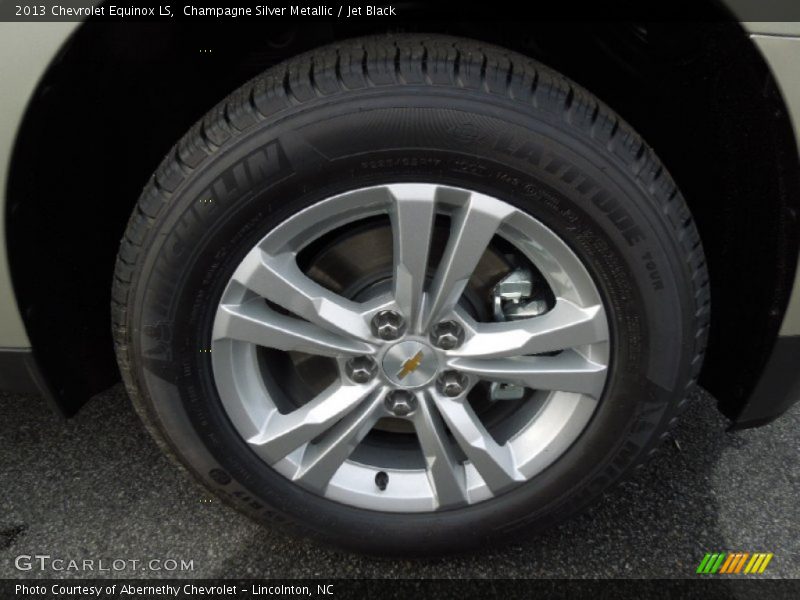 Champagne Silver Metallic / Jet Black 2013 Chevrolet Equinox LS