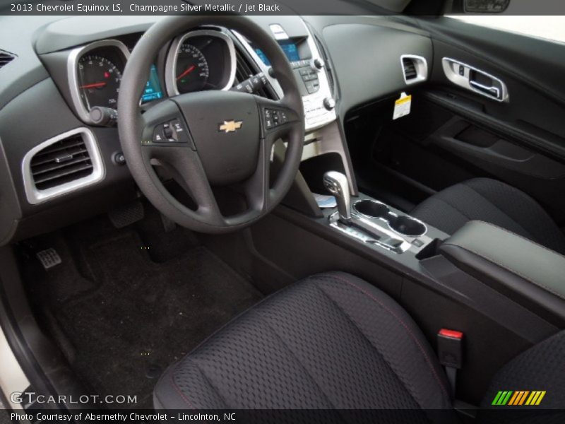Champagne Silver Metallic / Jet Black 2013 Chevrolet Equinox LS
