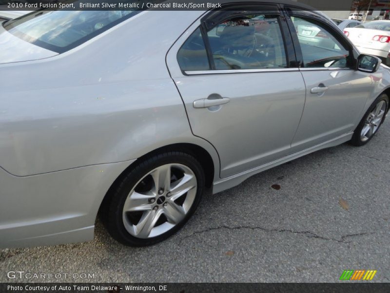 Brilliant Silver Metallic / Charcoal Black/Sport Black 2010 Ford Fusion Sport