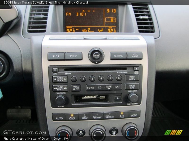 Controls of 2004 Murano SL AWD