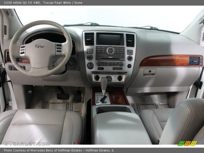 Tuscan Pearl White / Stone 2008 Infiniti QX 56 4WD