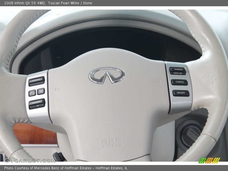 Tuscan Pearl White / Stone 2008 Infiniti QX 56 4WD