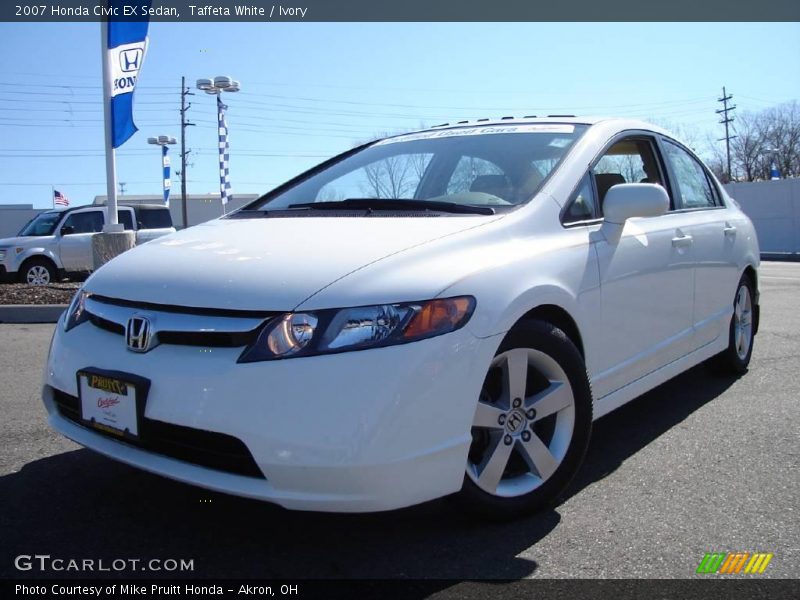 Taffeta White / Ivory 2007 Honda Civic EX Sedan
