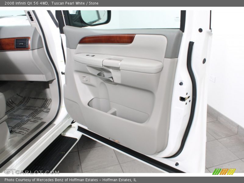 Tuscan Pearl White / Stone 2008 Infiniti QX 56 4WD