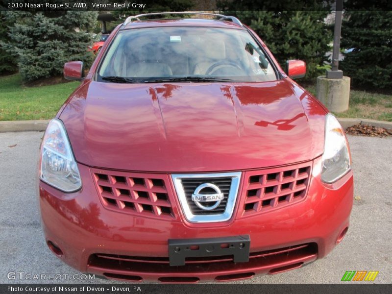 Venom Red / Gray 2010 Nissan Rogue SL AWD