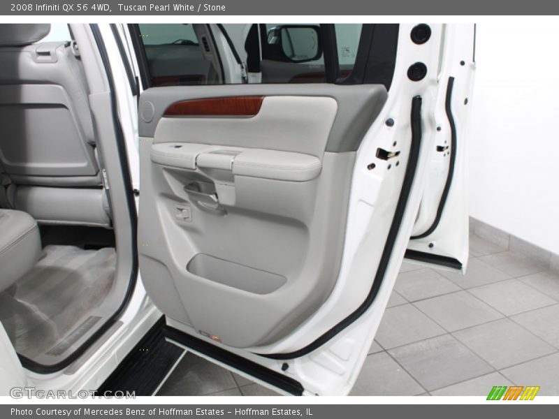 Tuscan Pearl White / Stone 2008 Infiniti QX 56 4WD