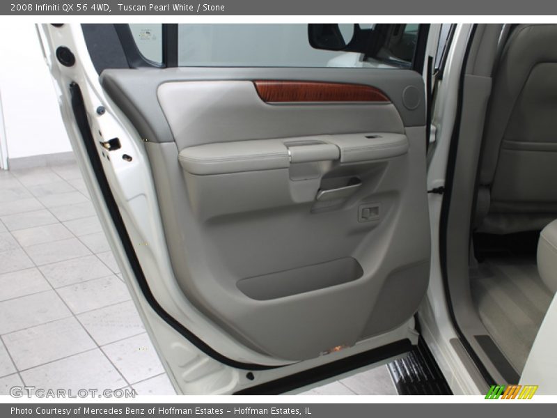 Tuscan Pearl White / Stone 2008 Infiniti QX 56 4WD