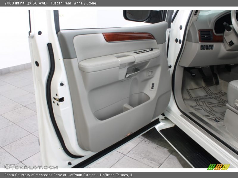Tuscan Pearl White / Stone 2008 Infiniti QX 56 4WD