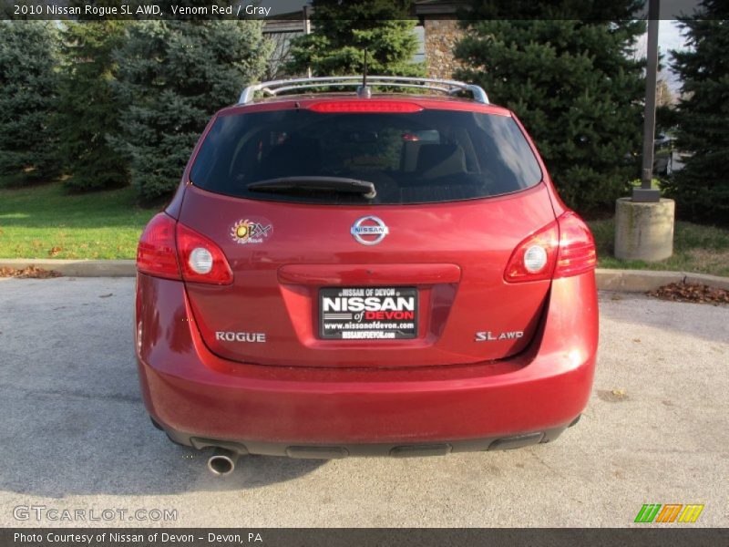 Venom Red / Gray 2010 Nissan Rogue SL AWD