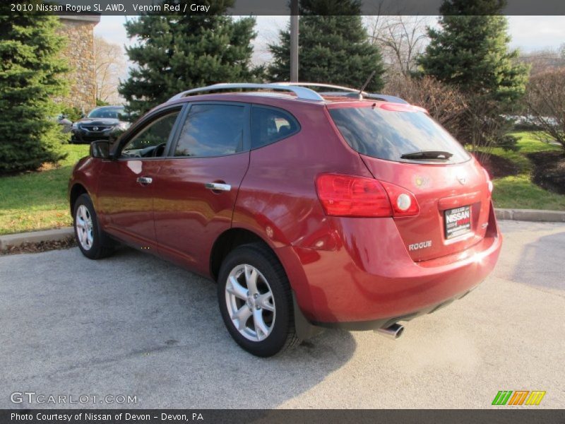 Venom Red / Gray 2010 Nissan Rogue SL AWD