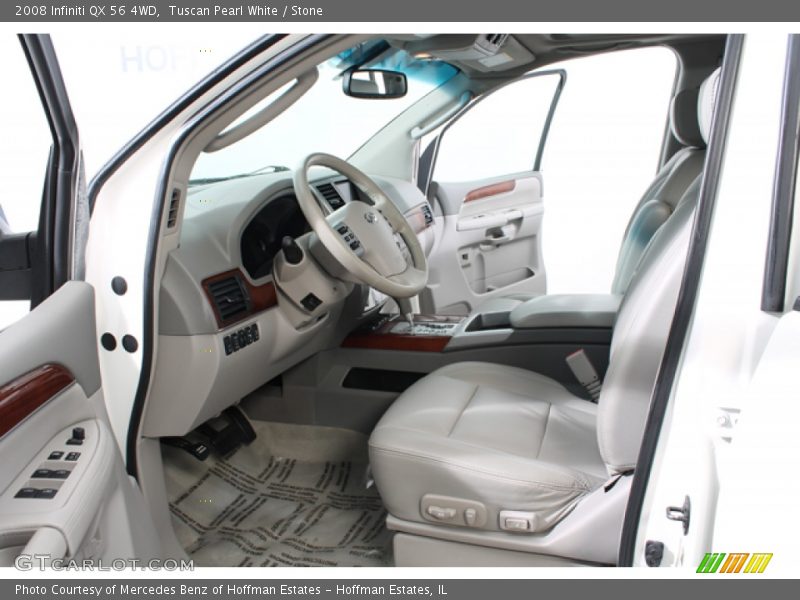 Tuscan Pearl White / Stone 2008 Infiniti QX 56 4WD