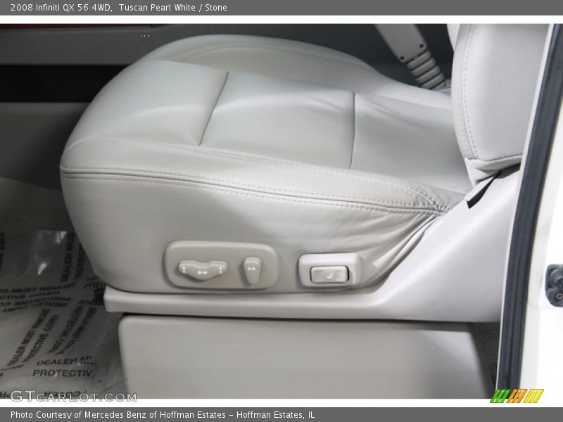 Tuscan Pearl White / Stone 2008 Infiniti QX 56 4WD