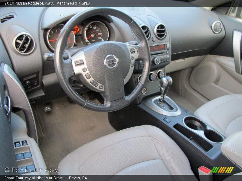 Venom Red / Gray 2010 Nissan Rogue SL AWD