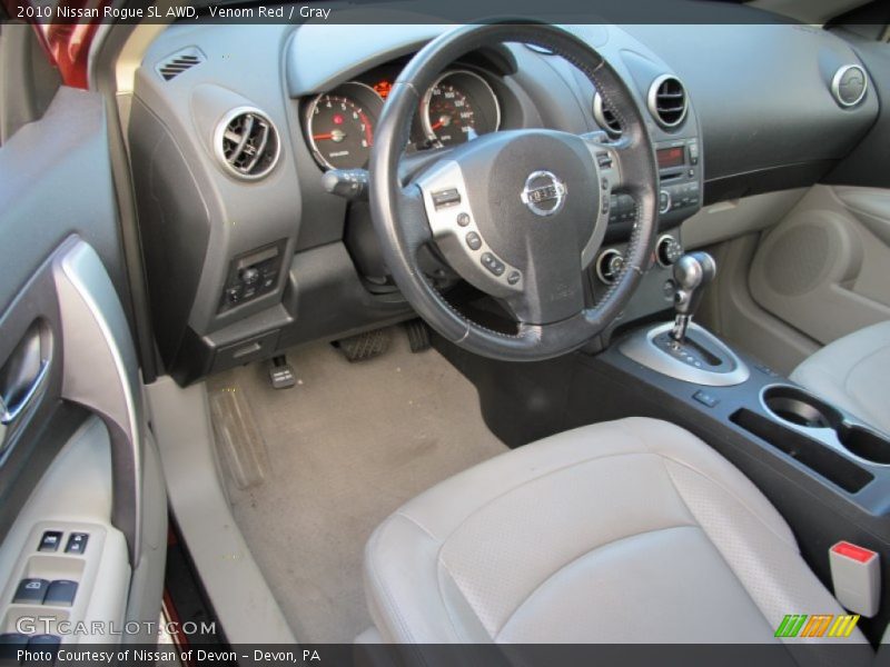 Venom Red / Gray 2010 Nissan Rogue SL AWD
