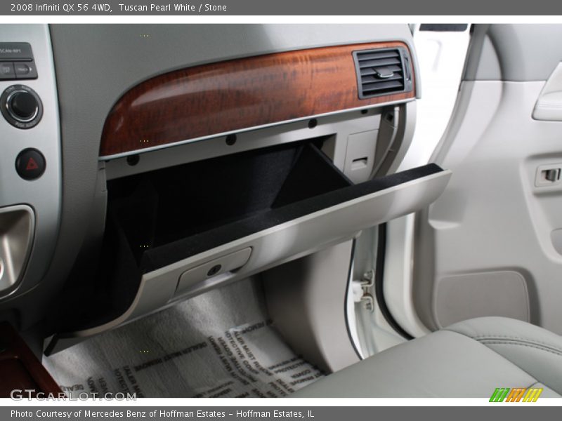 Tuscan Pearl White / Stone 2008 Infiniti QX 56 4WD