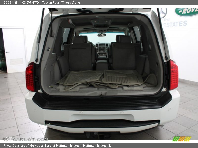 Tuscan Pearl White / Stone 2008 Infiniti QX 56 4WD