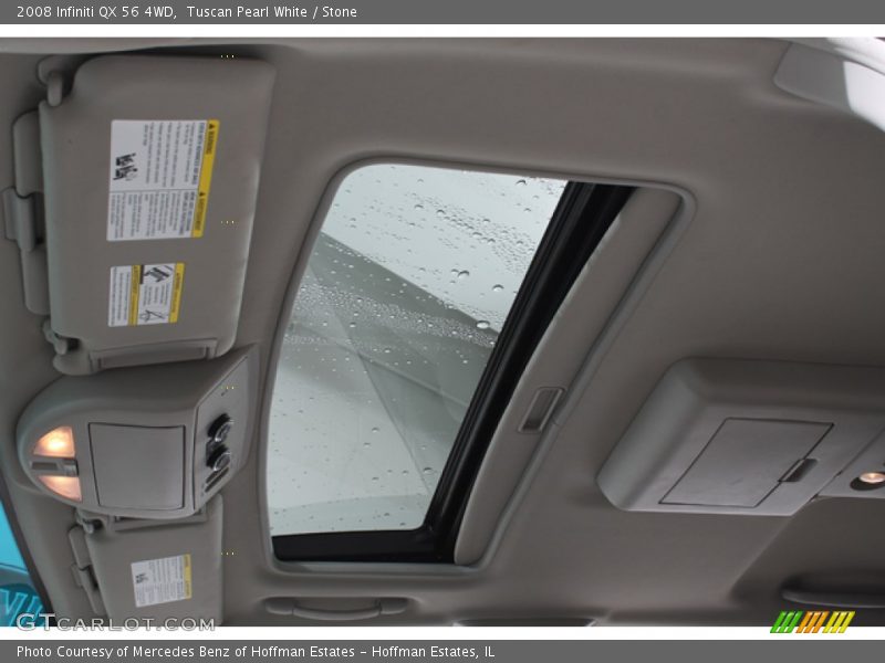 Tuscan Pearl White / Stone 2008 Infiniti QX 56 4WD