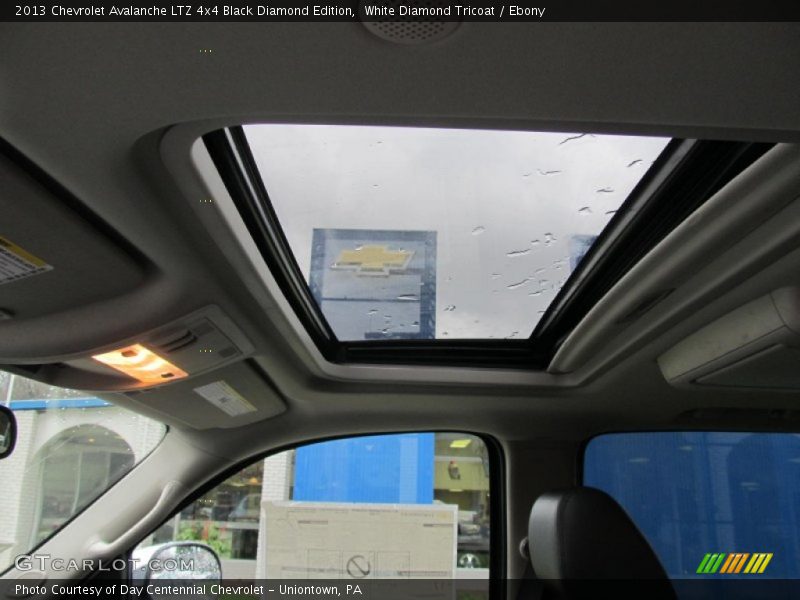 White Diamond Tricoat / Ebony 2013 Chevrolet Avalanche LTZ 4x4 Black Diamond Edition