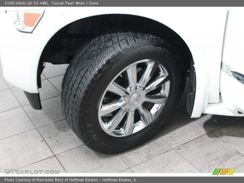 Tuscan Pearl White / Stone 2008 Infiniti QX 56 4WD