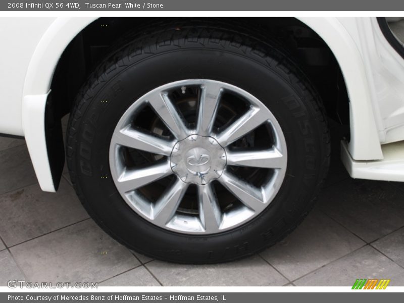 Tuscan Pearl White / Stone 2008 Infiniti QX 56 4WD