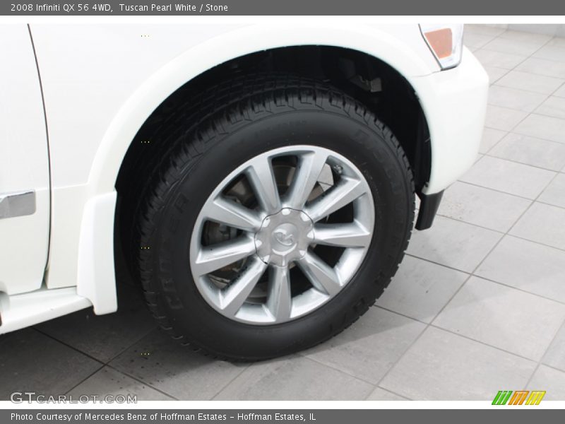 Tuscan Pearl White / Stone 2008 Infiniti QX 56 4WD