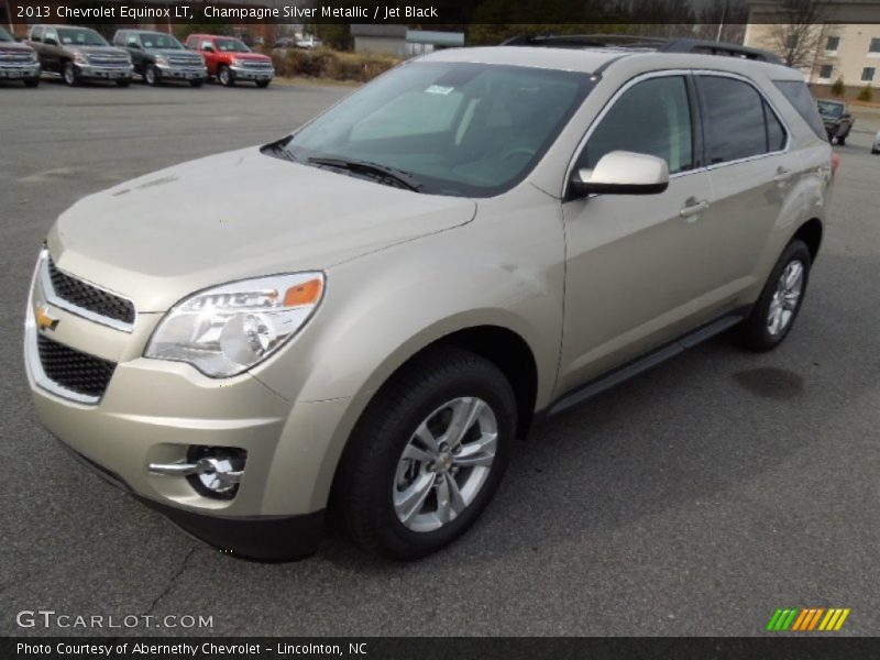 Champagne Silver Metallic / Jet Black 2013 Chevrolet Equinox LT